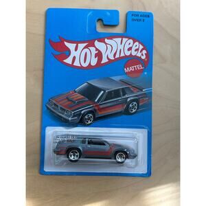 Hot Wheels 84 Hurst Olds Retro Series Diecast Car Gray with Red Stripes